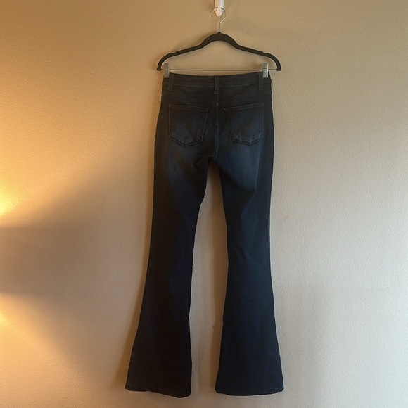 KanCan Dark Wash Flare Jeans Stretch Mid To High Rise Womens Size 27 - Picture 5 of 15